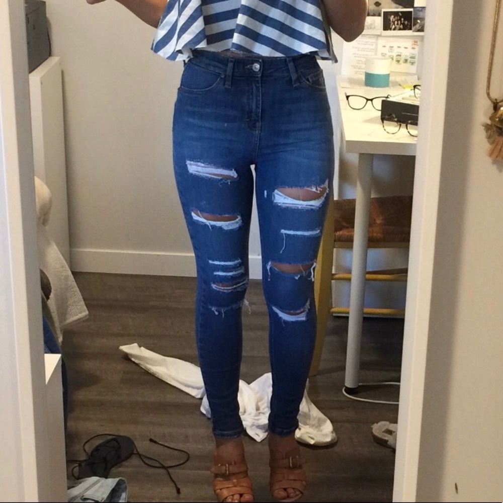 TOPSHOP jeans Jamie Moto